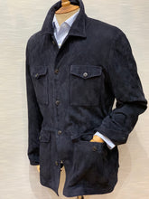 Load image into Gallery viewer, SUEDE JACKET 222249 NAVY 850
