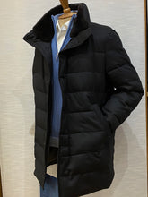 Load image into Gallery viewer, 3/4 COAT FUR COLLAR NAVY P842194-890
