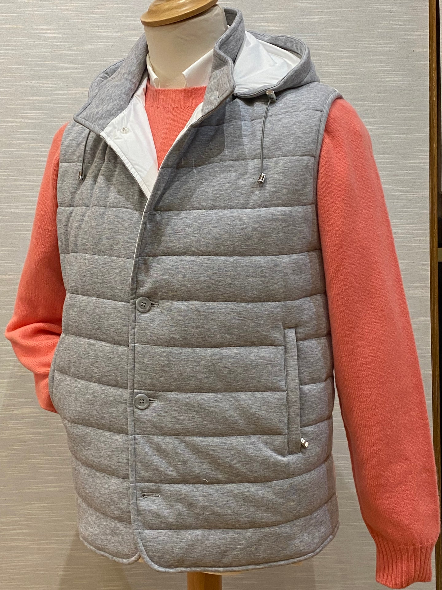 GILET/HOOD SILVER A355/CAP