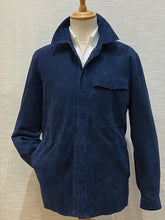 Load image into Gallery viewer, 00457SF-845 SUEDE SHIRT BLUE 222346

