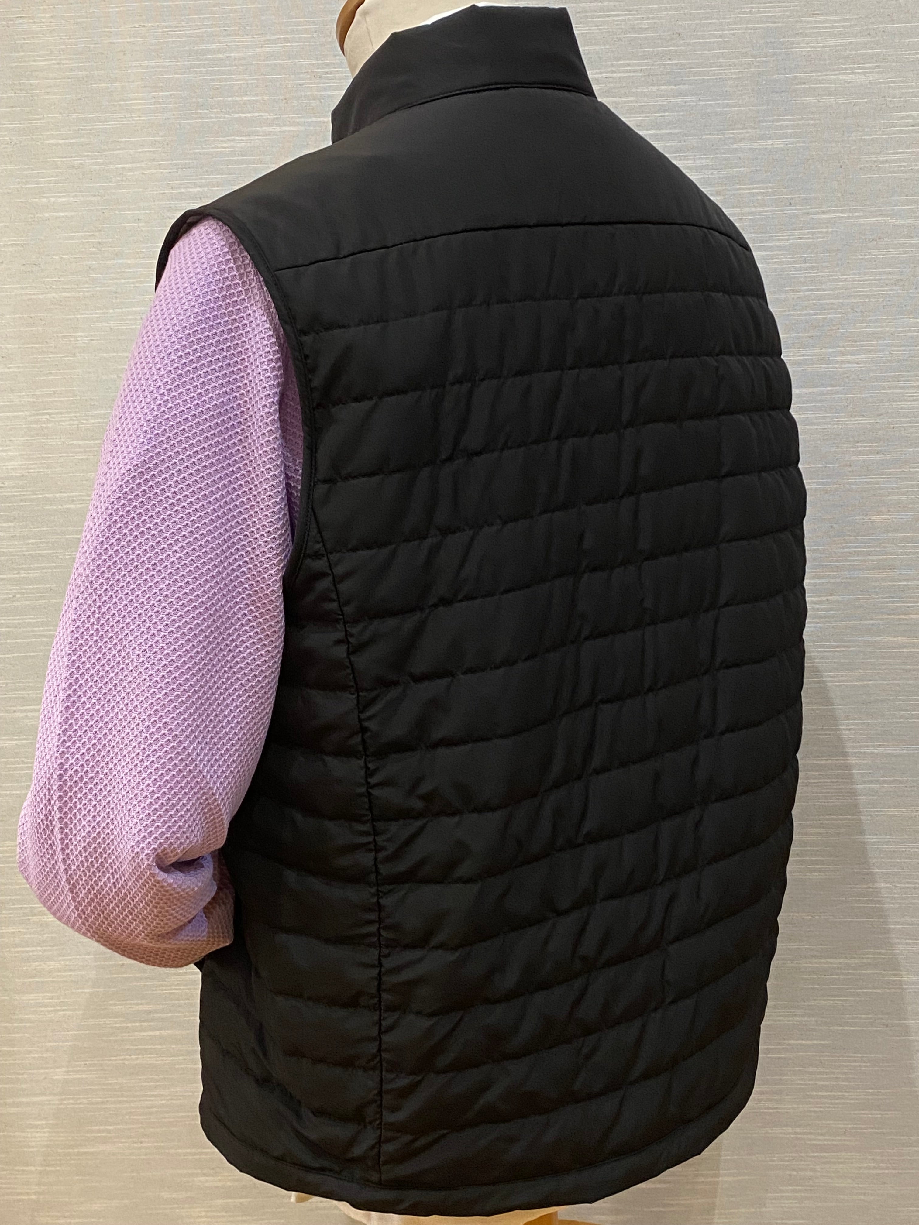 BLACK LAMBSKIN - SUEDE GILET - GALLOTTI - T045F-999