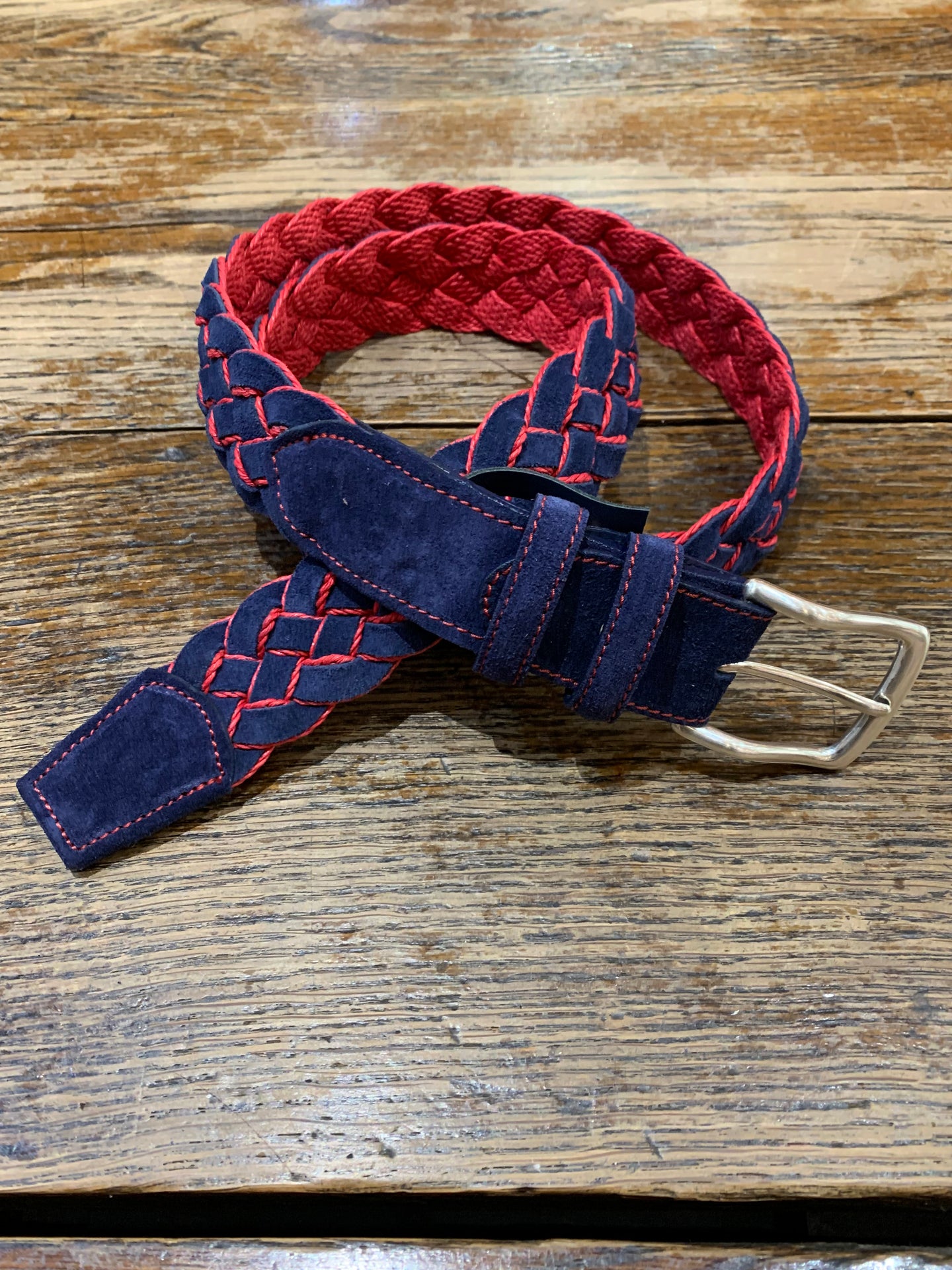 SUEDE PLATTED T984 NAVY